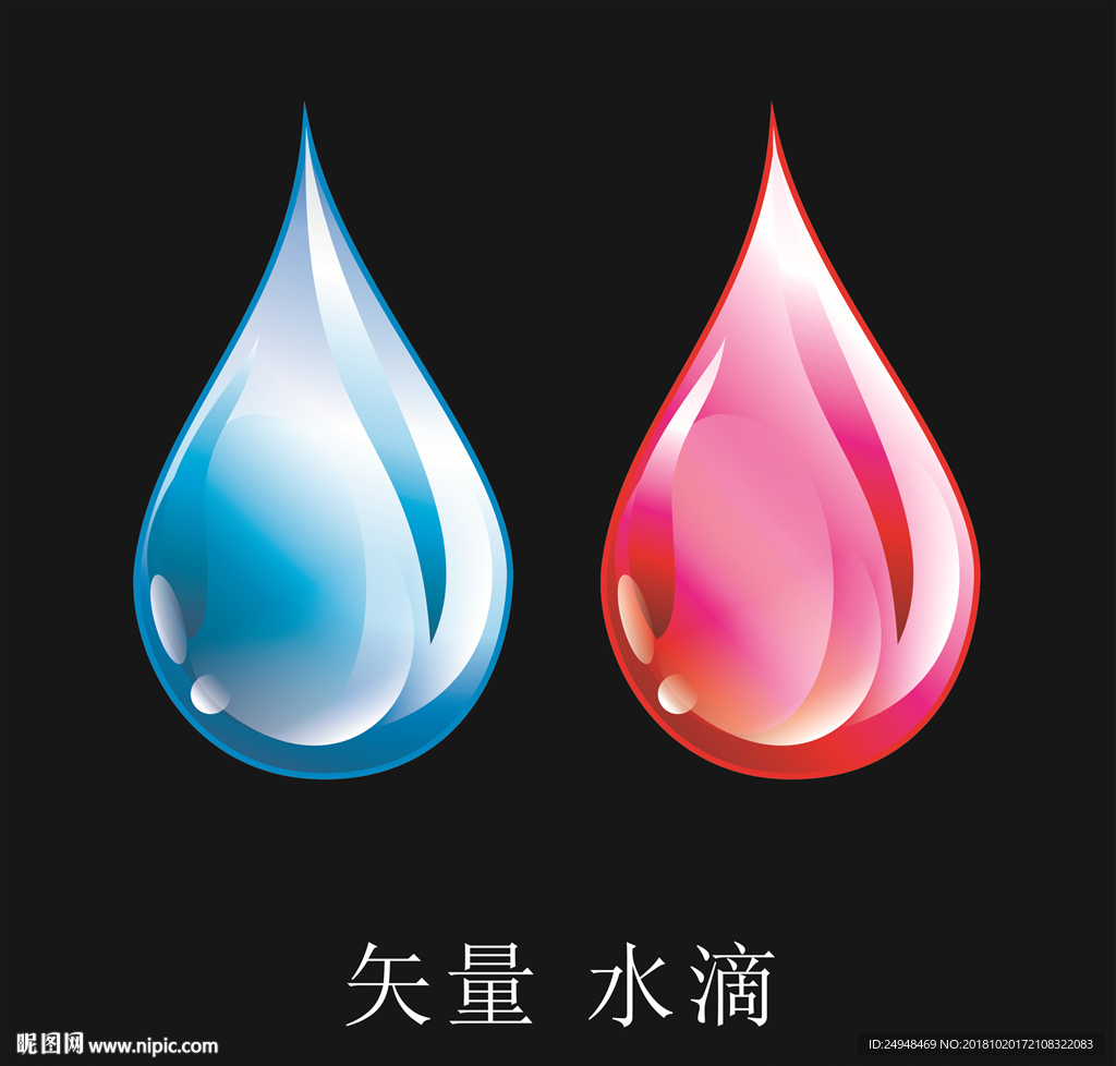 矢量图水滴