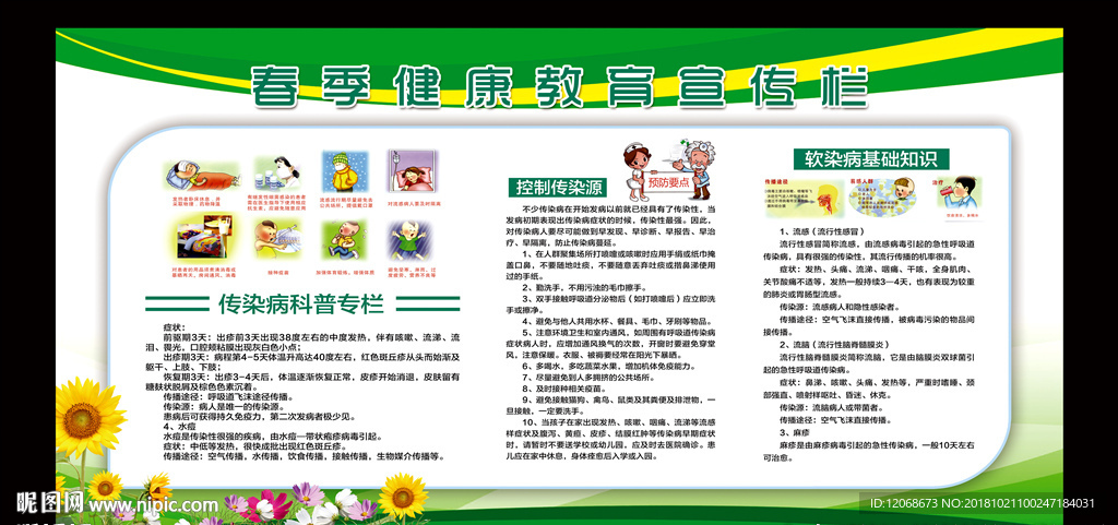 2019春季健康教育宣传栏