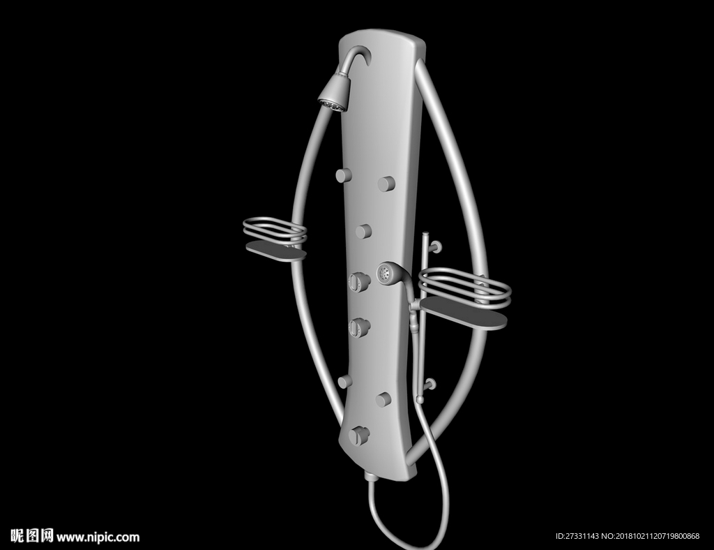 卫浴 浴室模型 室内模型