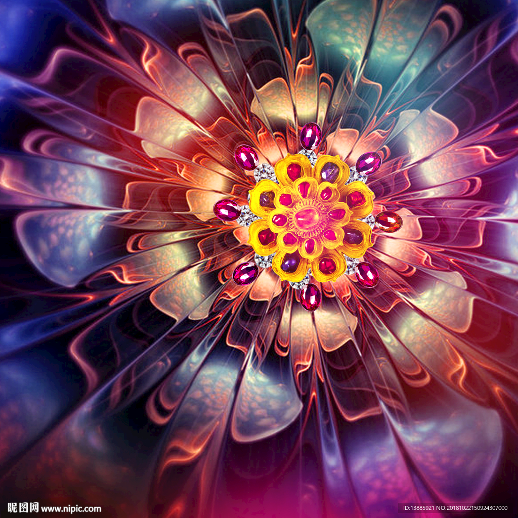 高档花卉晶瓷画