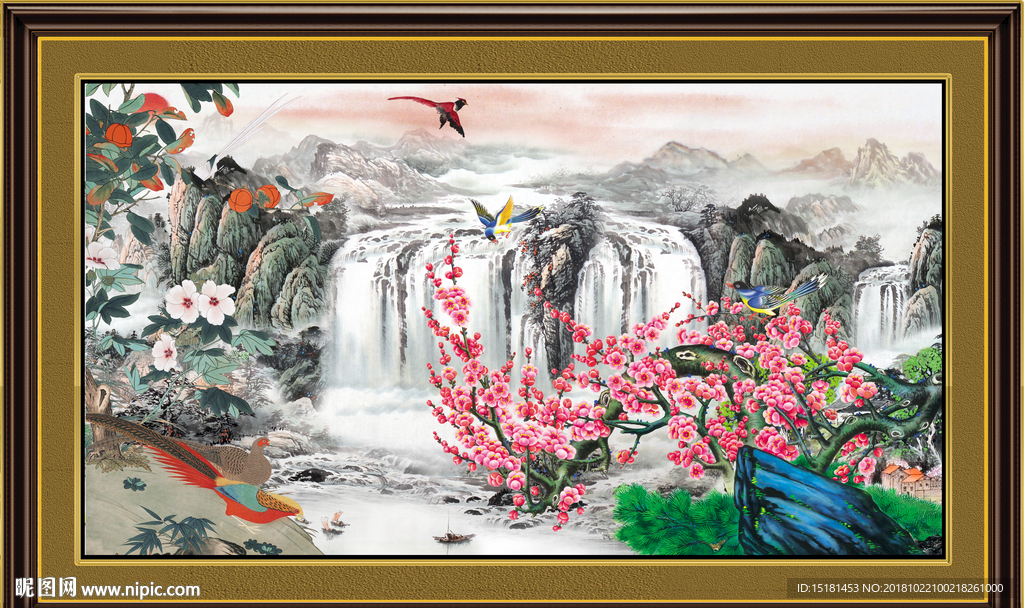 国画梅花