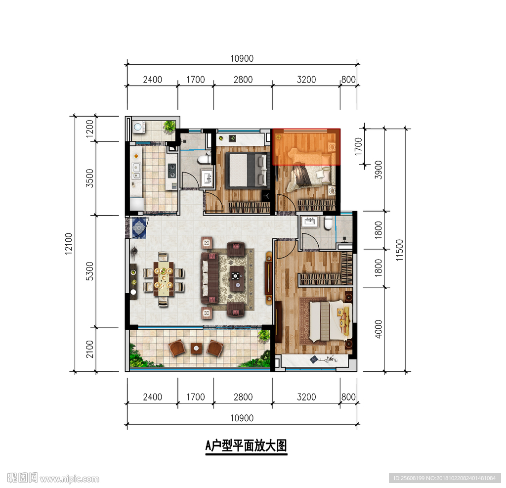 洋房户型图设计