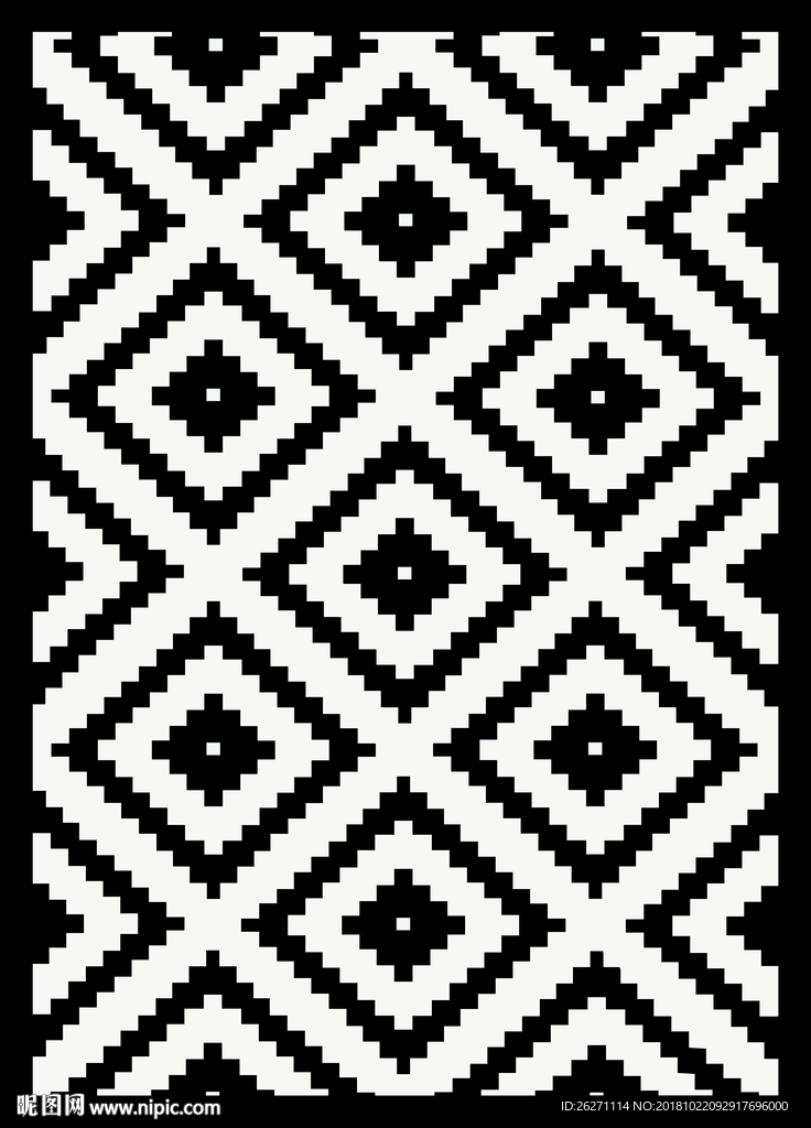 黑白 彩印 地毯 设计