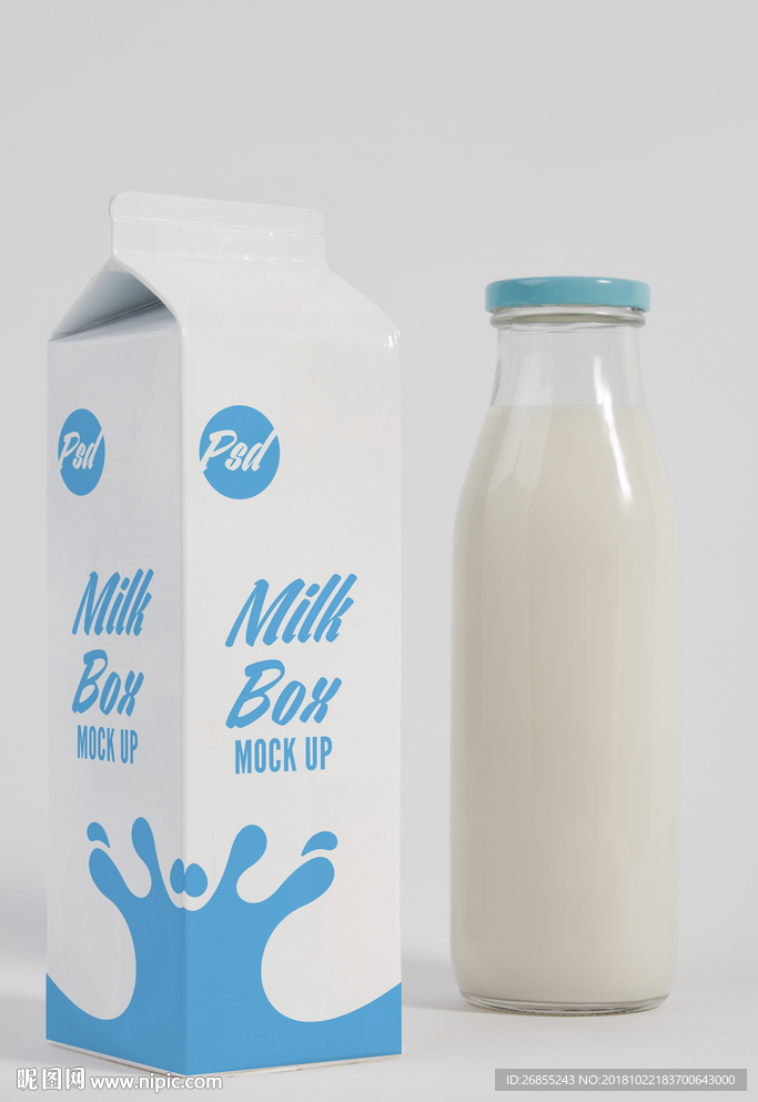 牛奶包装样机