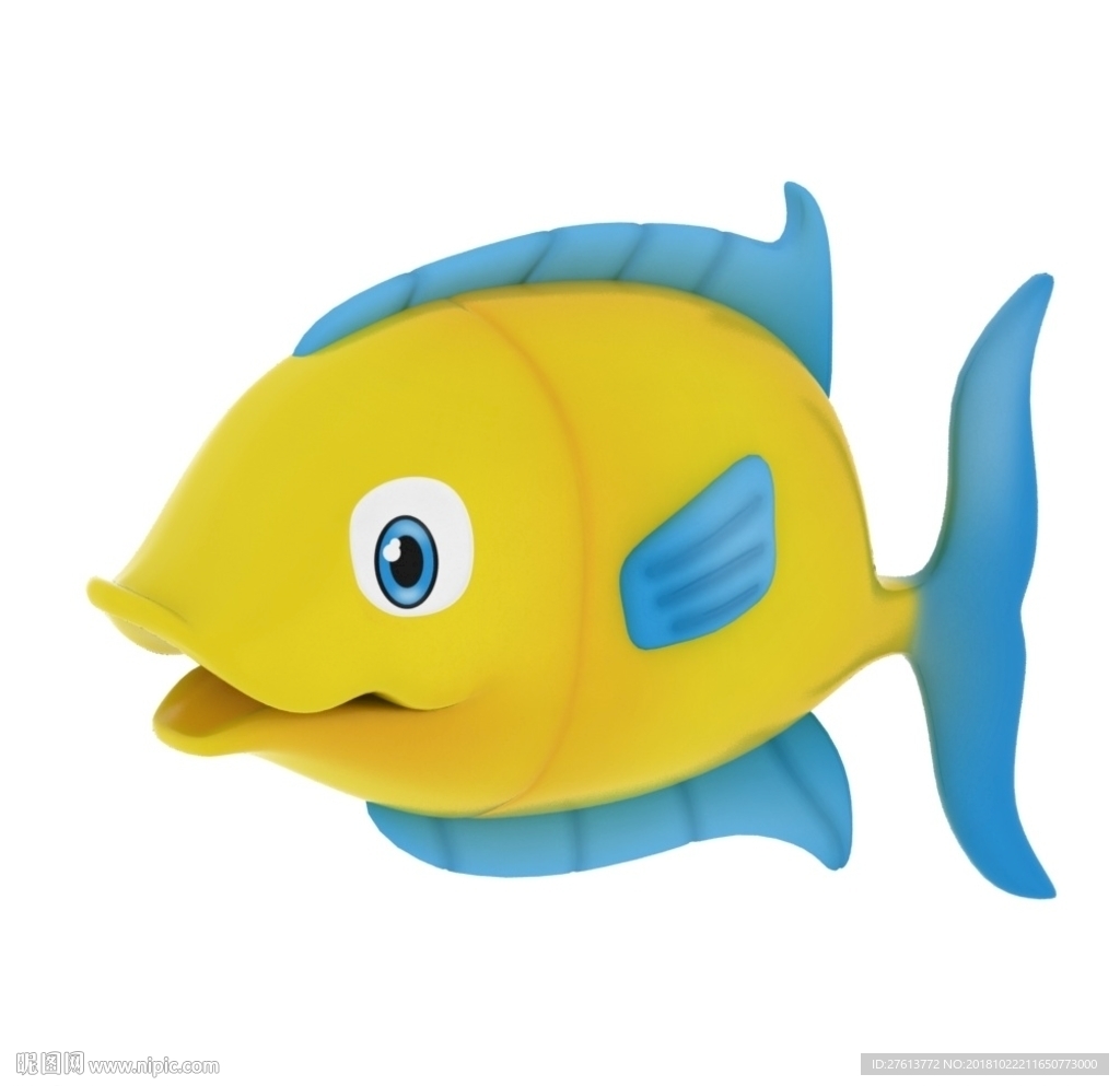 多宝鱼3D模型