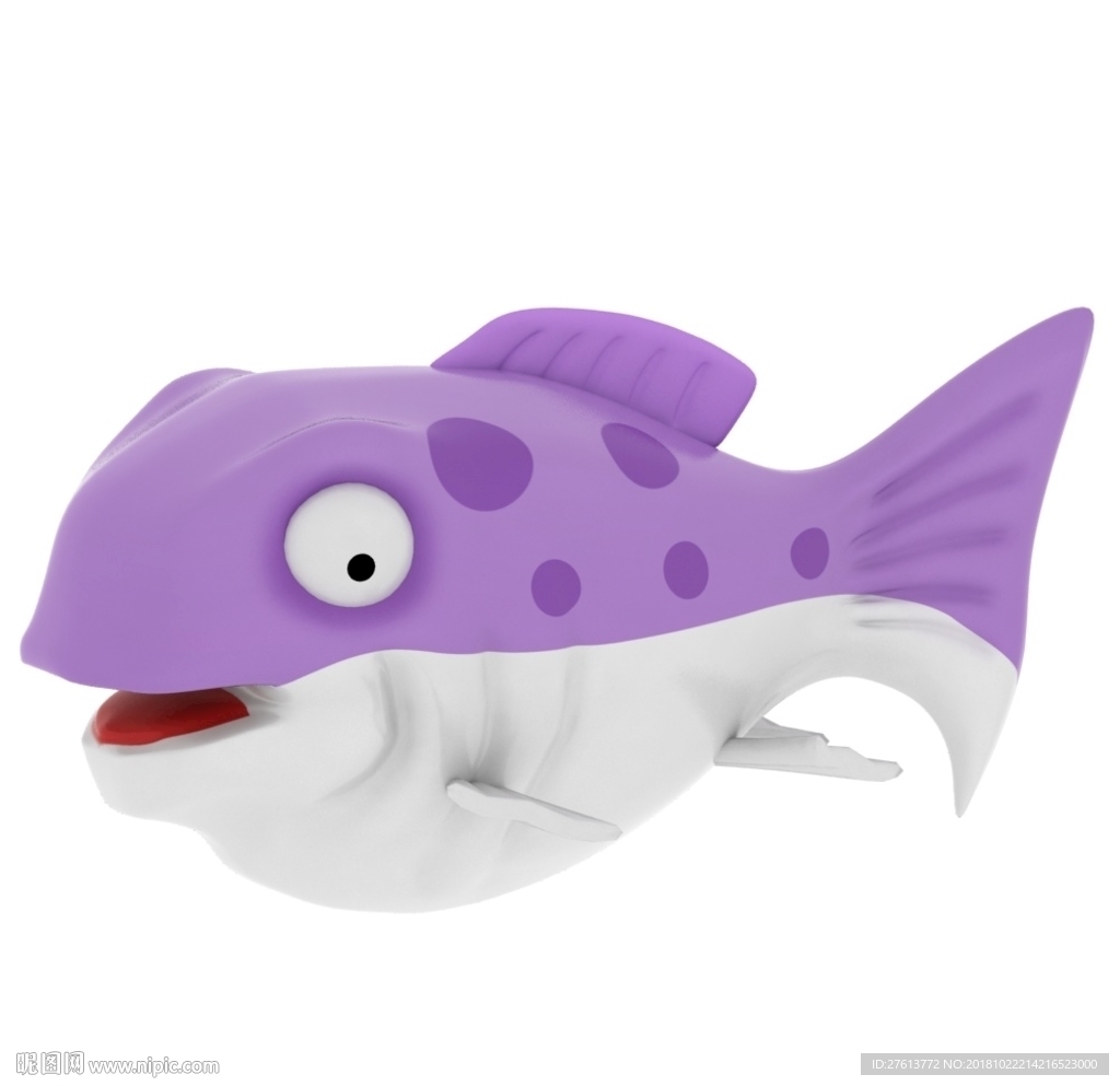 胖丑鱼3D模型