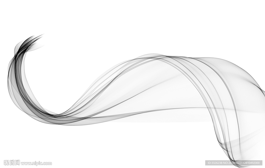 水墨 创意水墨线条 线条 分层