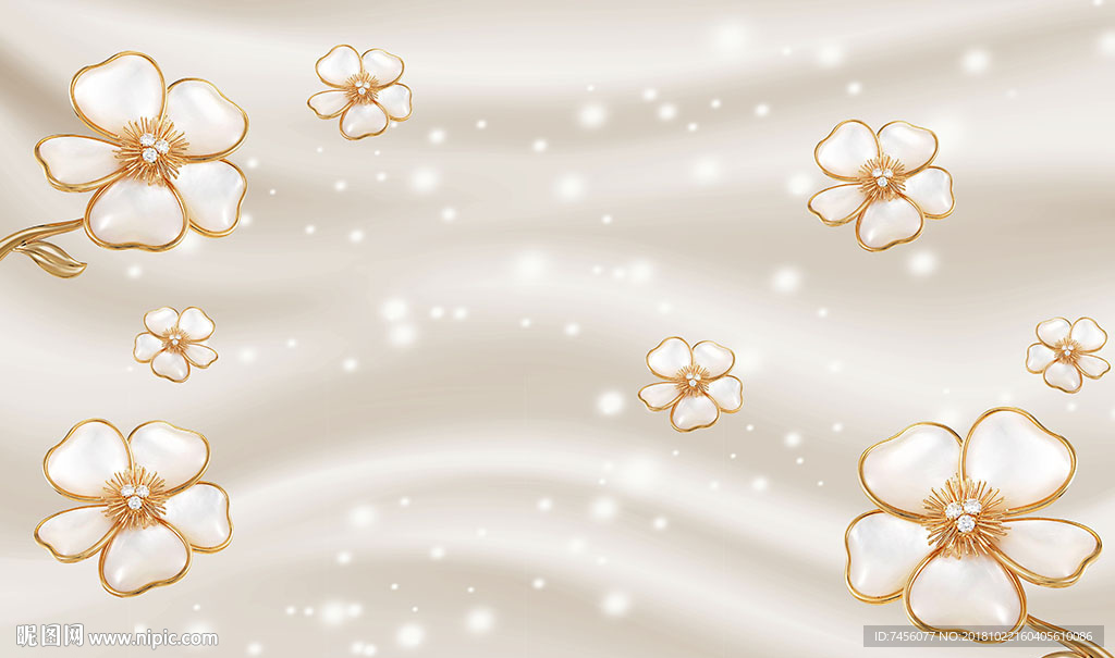 飘花高清立体背景墙