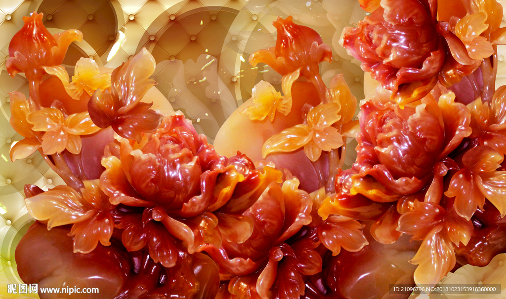 电视背景墙 玉雕