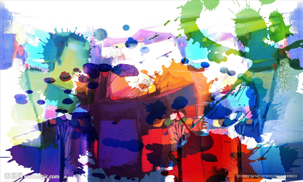 抽象油画