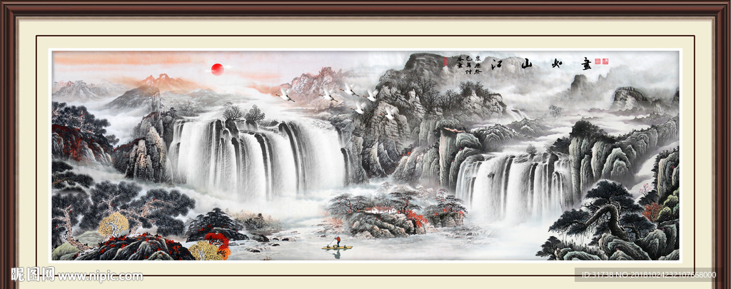 巨幅山水画