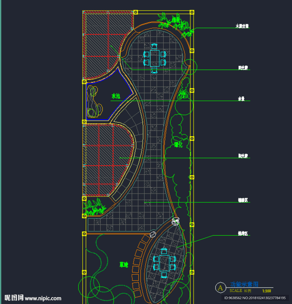 屋顶花园  露天 景观 水景
