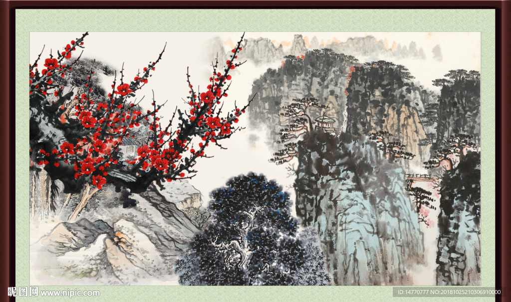 国画梅花