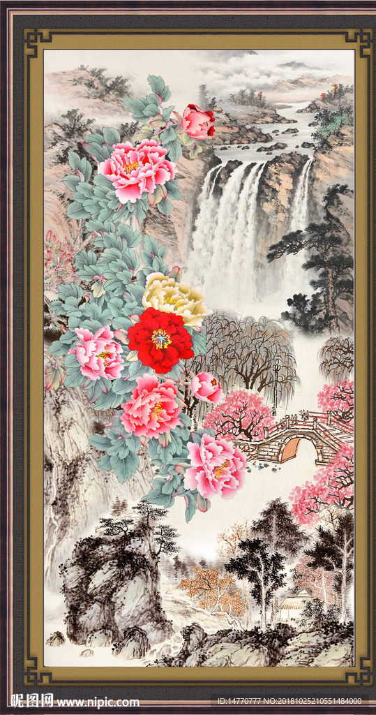 国画牡丹