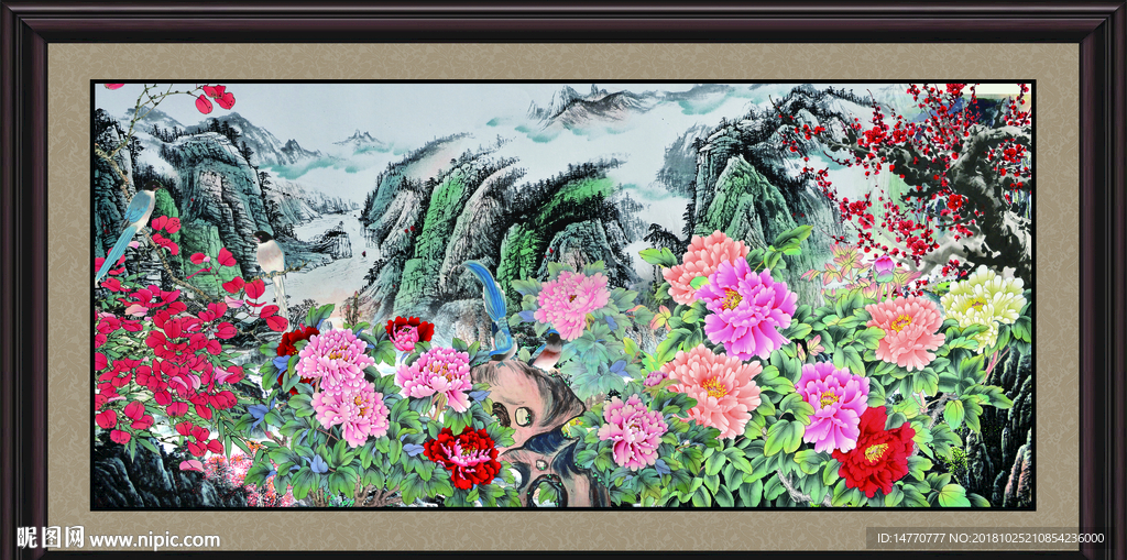 国画牡丹