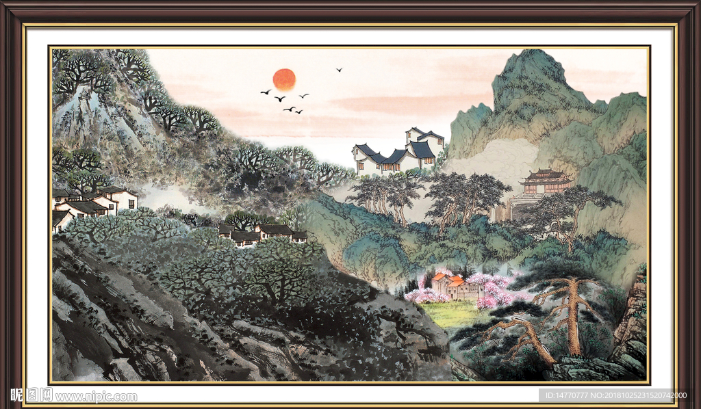 巨幅山水