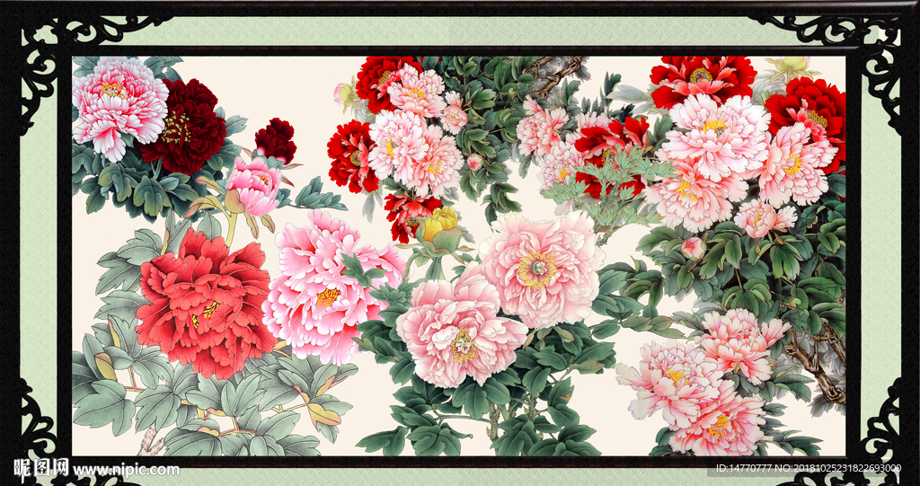 国画牡丹