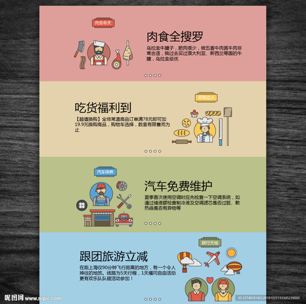 食品旅行生活banner海报