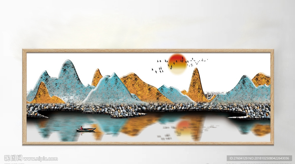 中国风山川风景装饰画