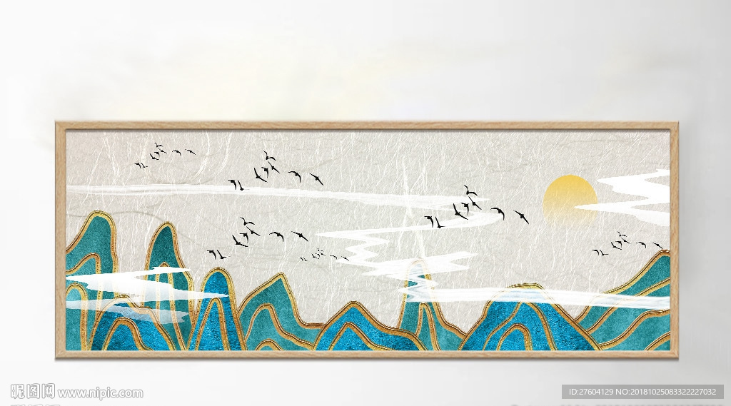 意境禅意中式山水装饰画