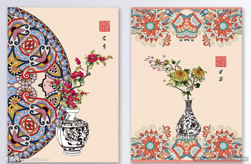 中国风民俗创意酒店装饰画