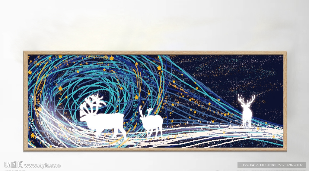 文艺手绘创意风景装饰画