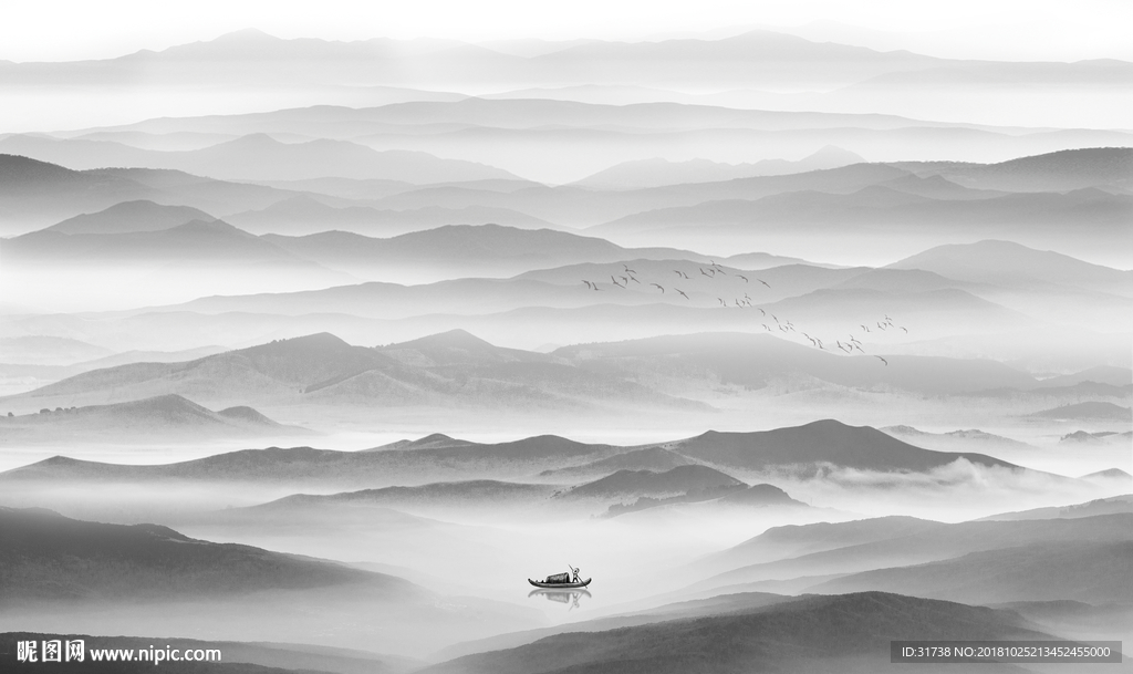 新中式山水画