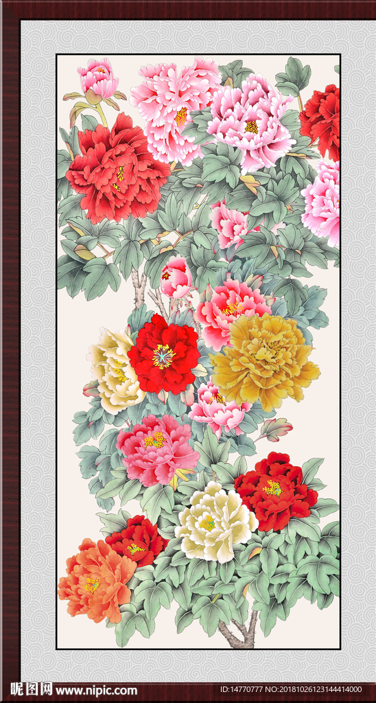 国画牡丹