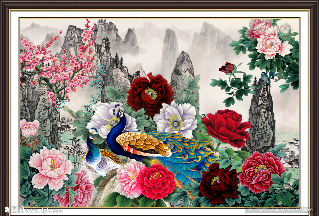 国画牡丹 国色天香