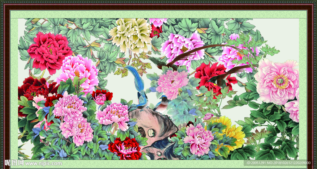 富贵满堂 吉祥如意 国色天香