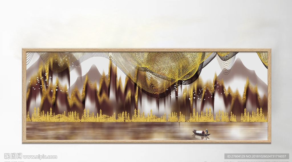 中国风创意山川风景创意装饰画