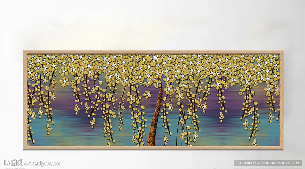 现代立体花树创意装饰画