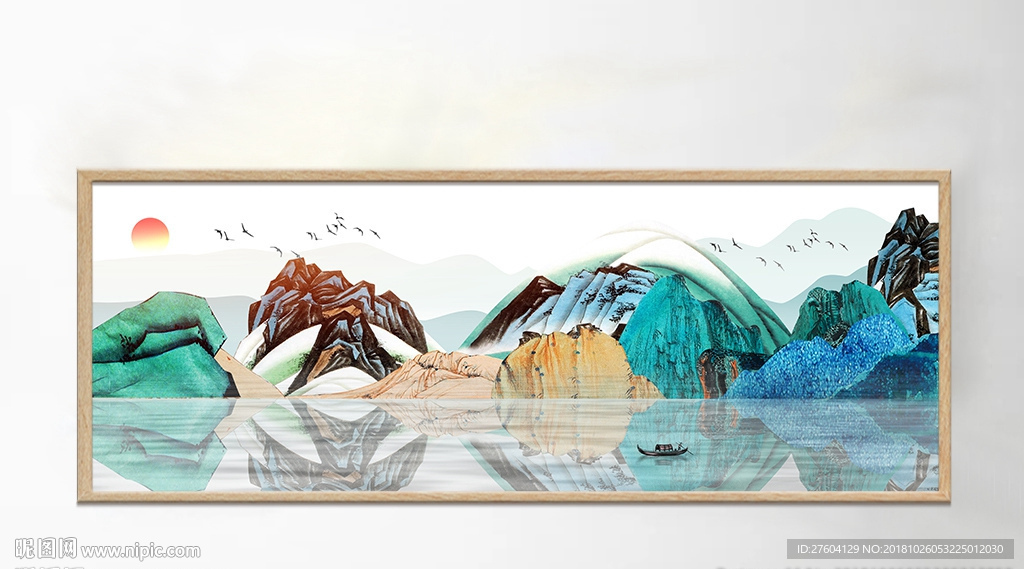 唯美意境山水风景装饰画
