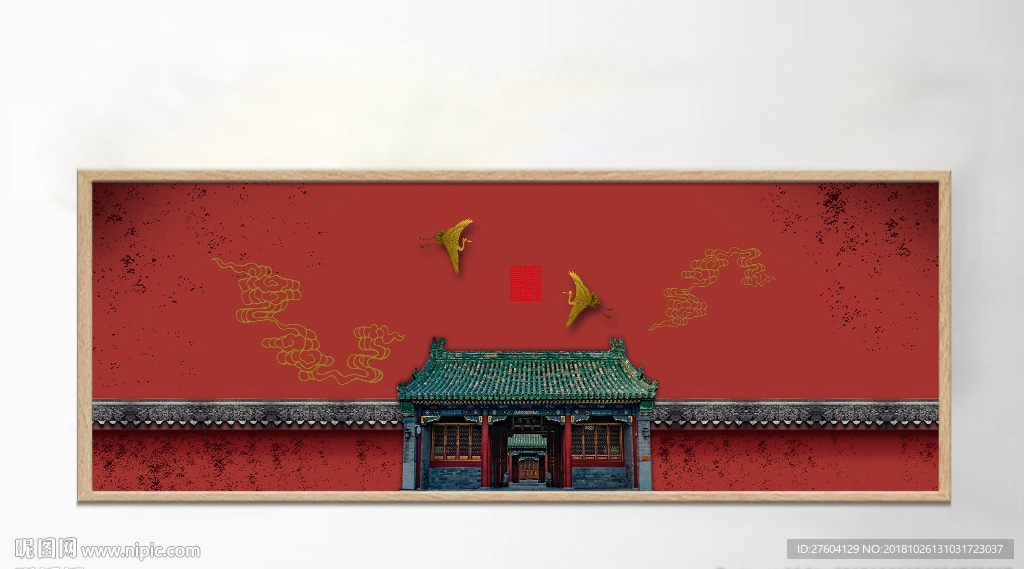 建筑风景创意装饰画