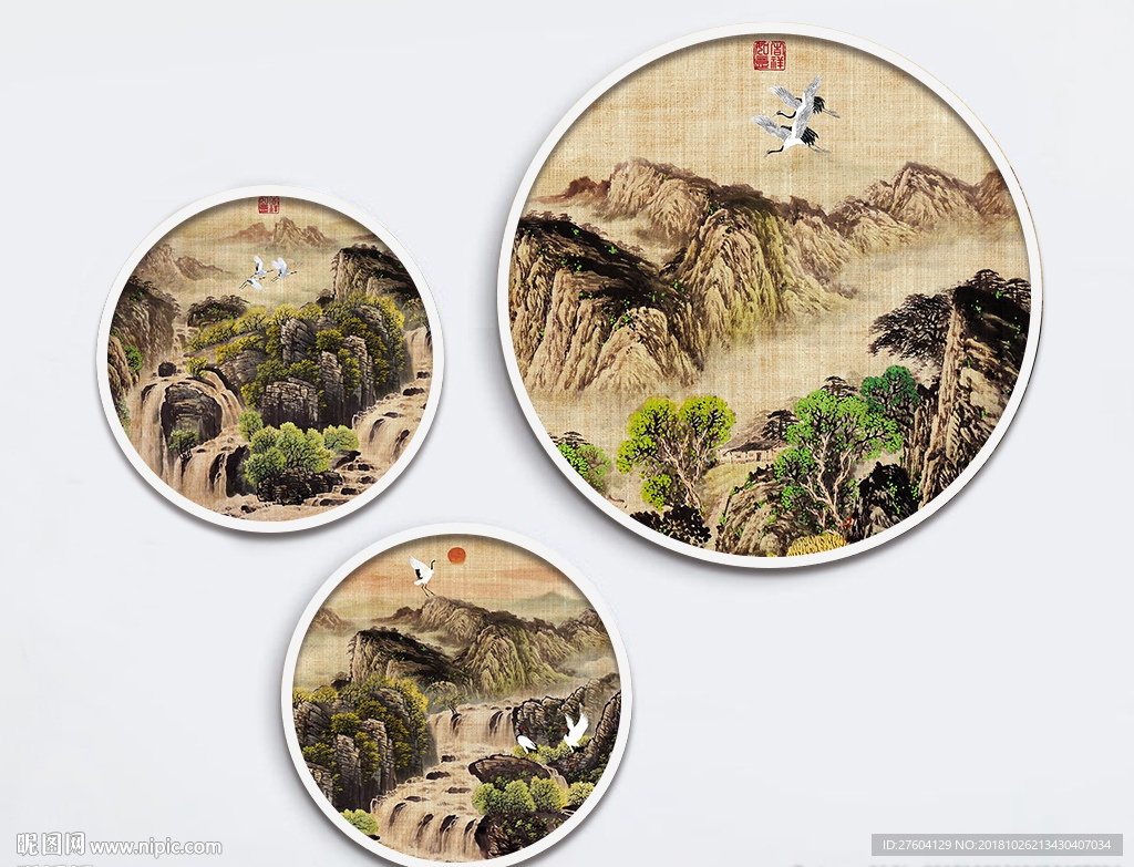 中式国画风景装饰画