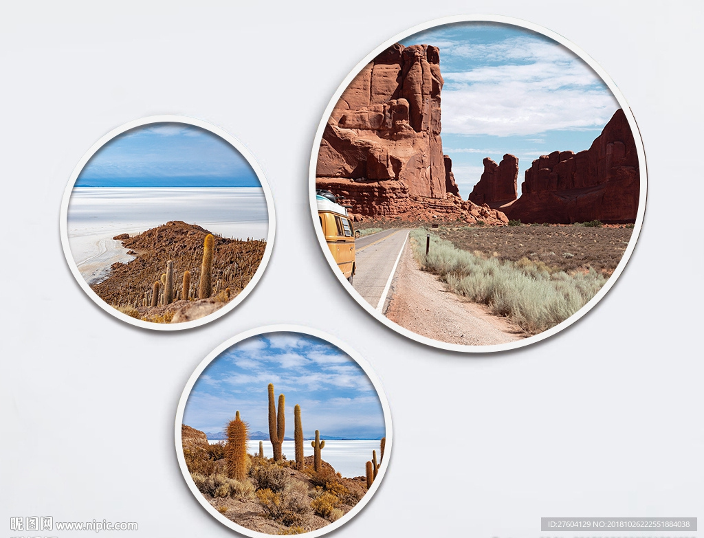 北欧大峡谷风景装饰画