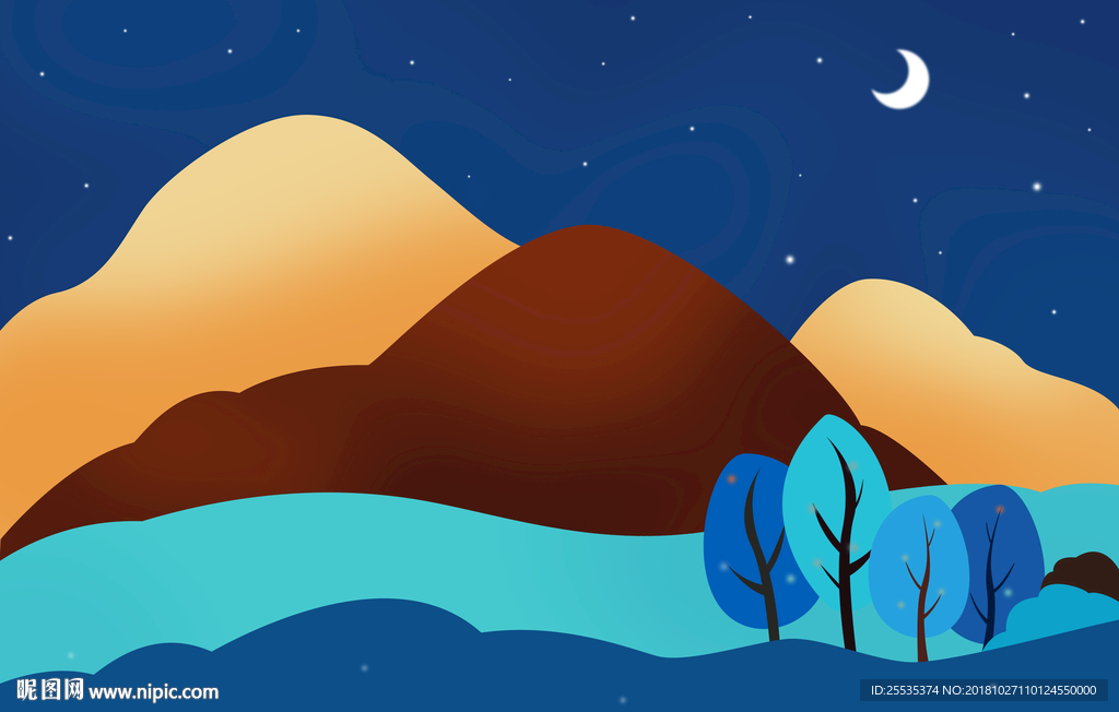 宁静的夜晚图片