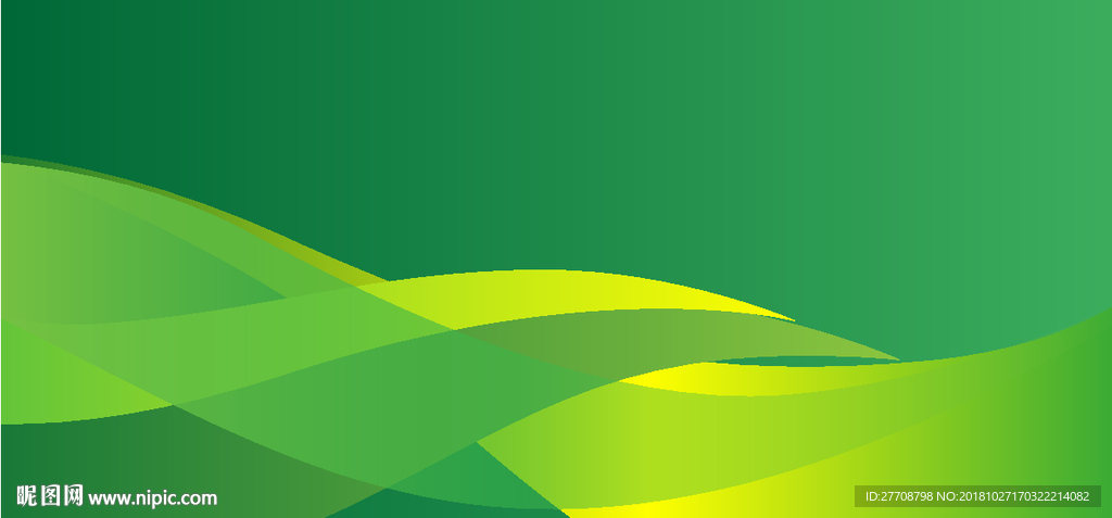 黄绿色曲线背景图片