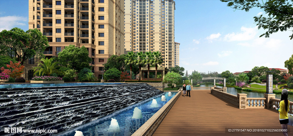 特色水景效果图