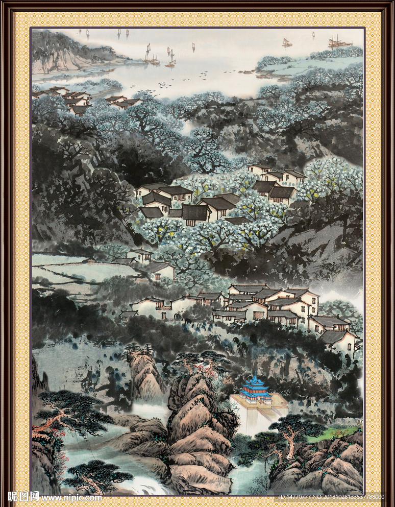 巨幅山水画 山水风景