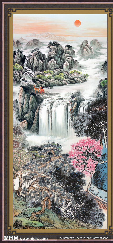 巨幅山水画 山水风景