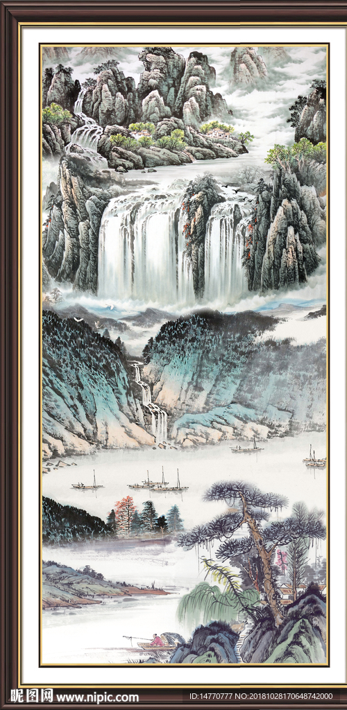 山水画 巨幅山水画 山水风景