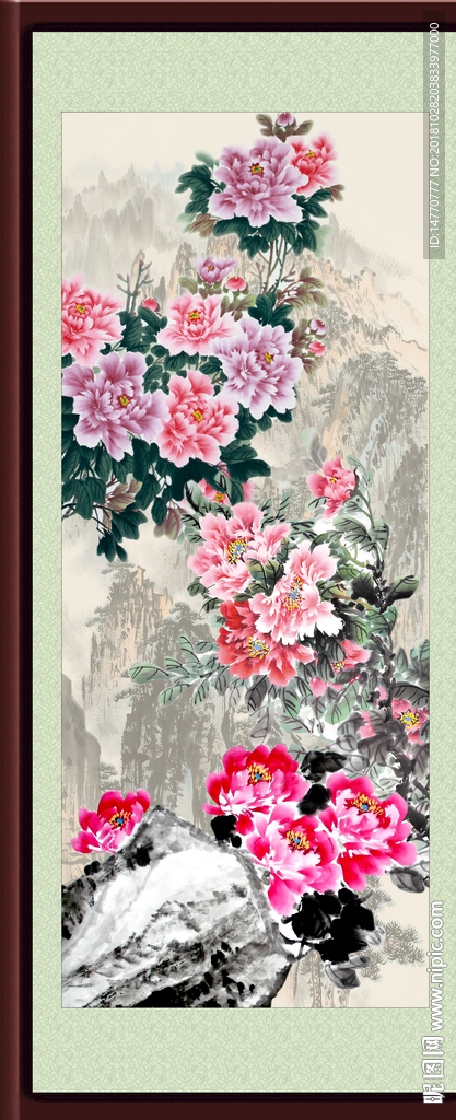 国画牡丹