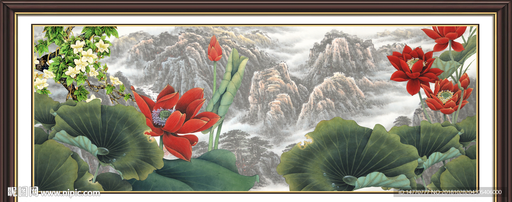 荷花图
