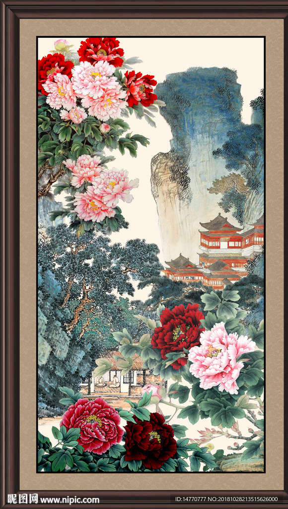 国画牡丹