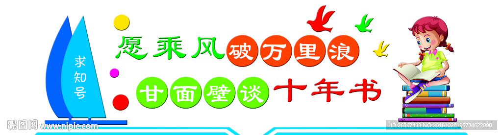 校园文化 读书文化墙 读书 文