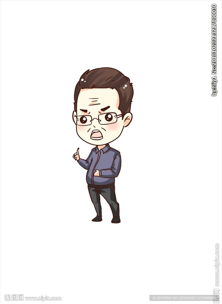 男生Q版  PSD精细分层人物