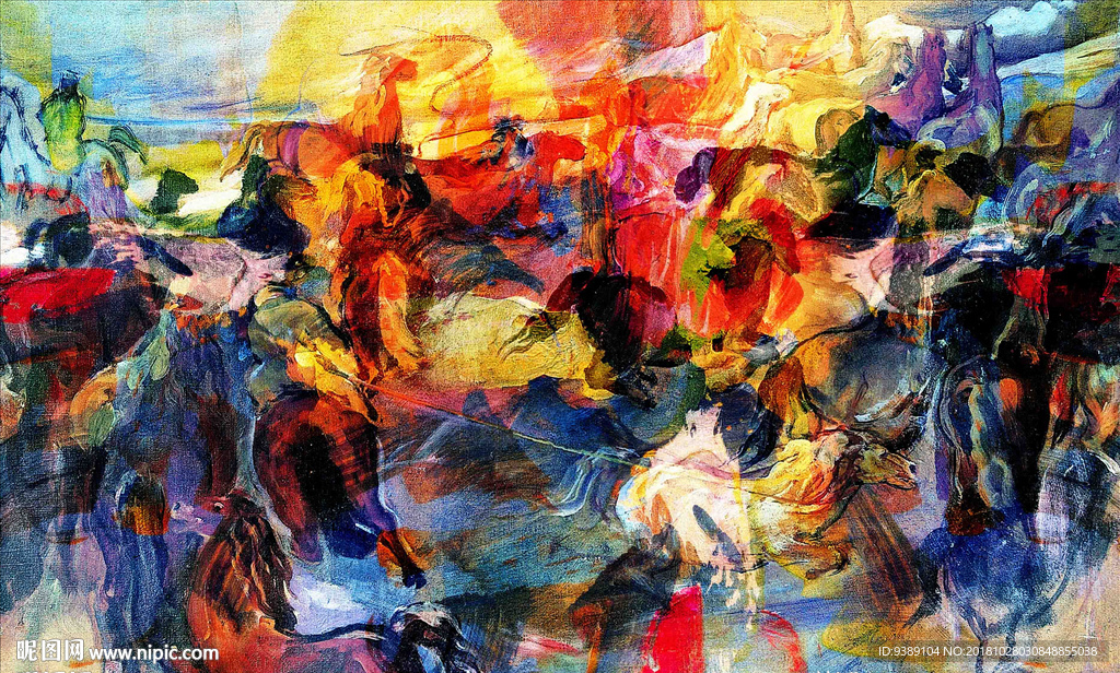 抽象油画