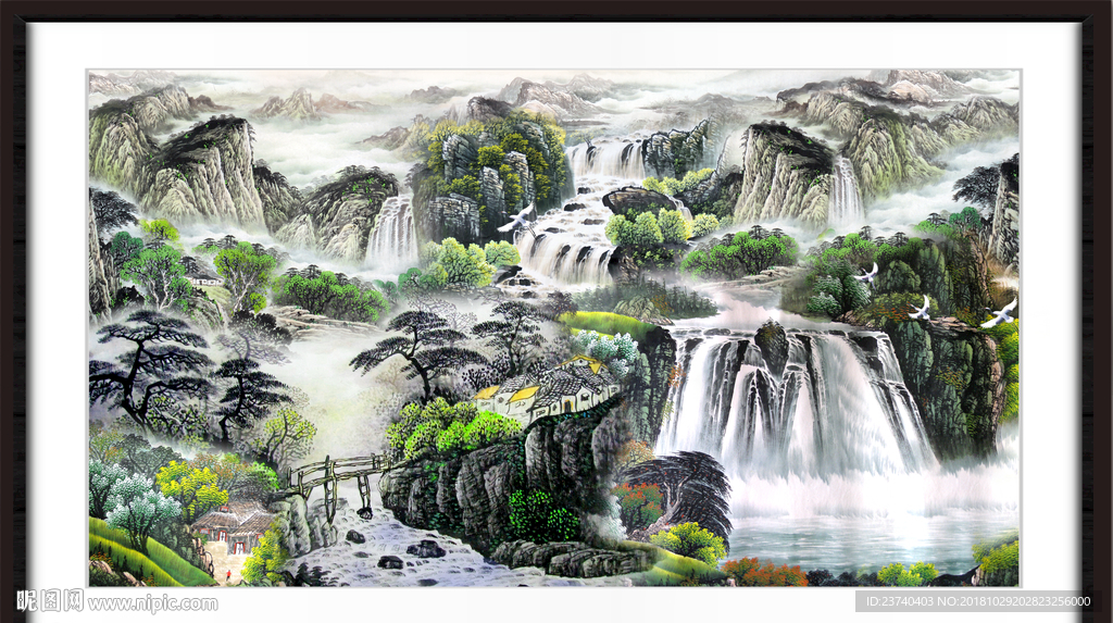 巨幅山水画