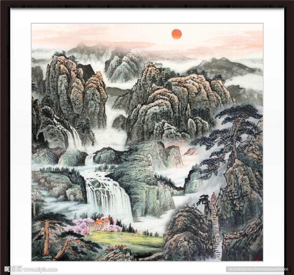 巨幅山水画